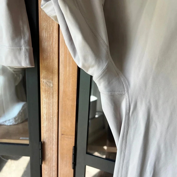 SET ACTIVE sportbody leggings high waisted bone pockets cream beige oat milk - Picture 7 of 8